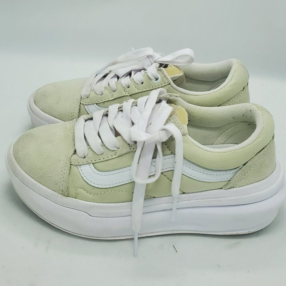 Vans Old Skool Overt Plus CC Sand White Women Size 6